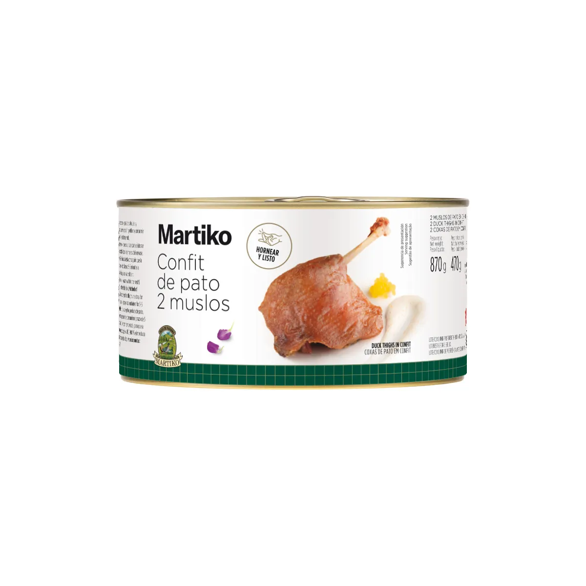 2 muslos de pato en confit Martiko