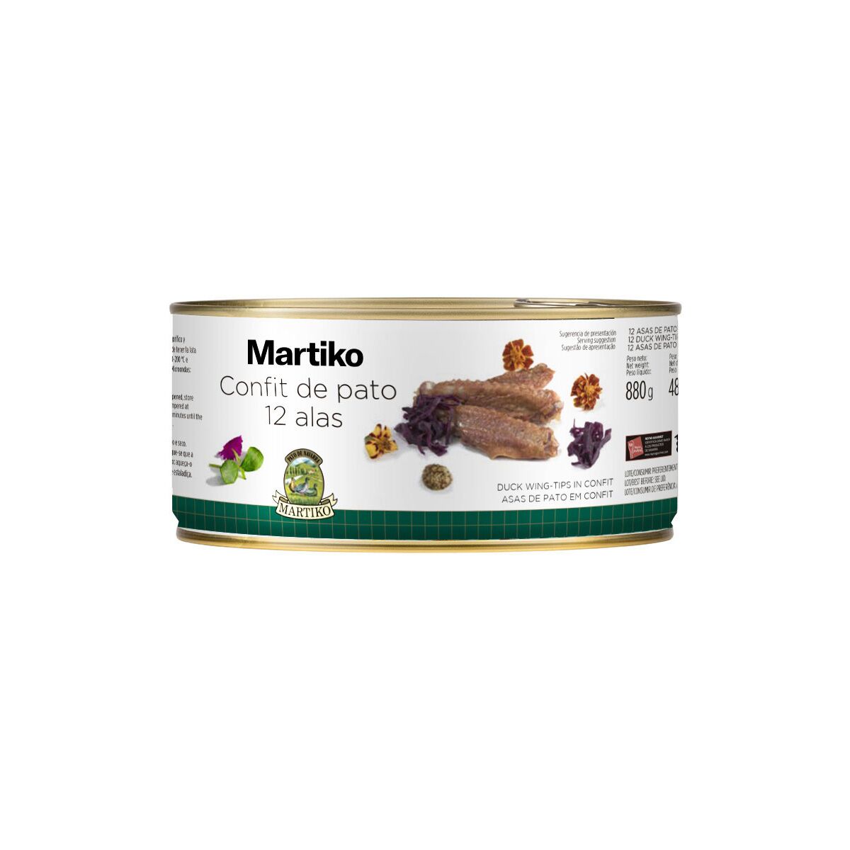 12 ALAS DE PATO EN CONFIT Martiko