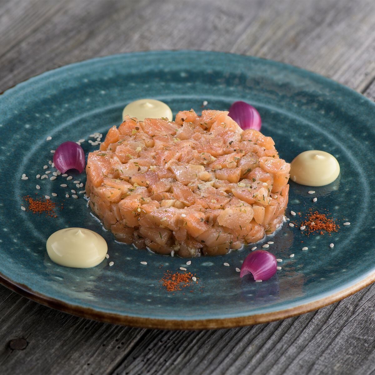 Tartar de salmón ahumado Martiko