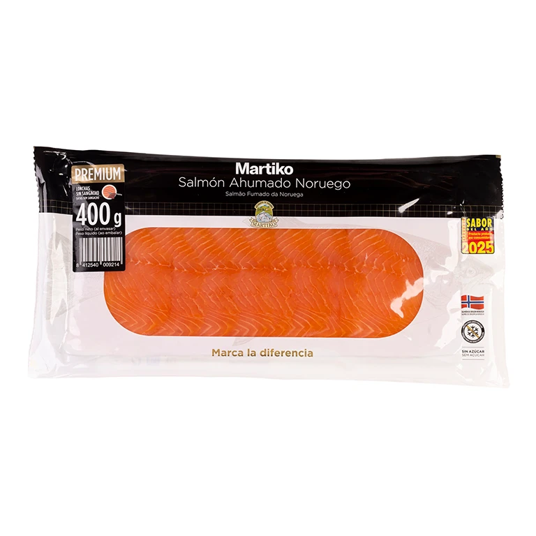Salmon ahumado noruego Premium Martiko 400G