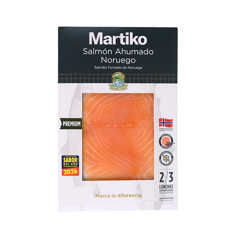 Salmon ahumado noruego Premium Martiko 80G