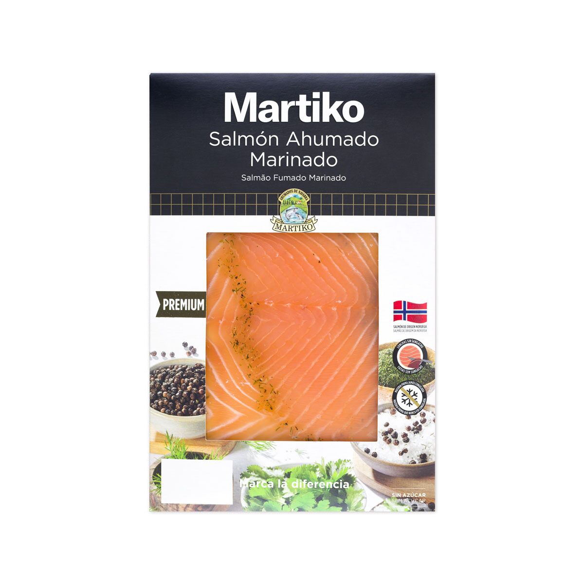 Salmon ahumado noruego marinado premium Martiko